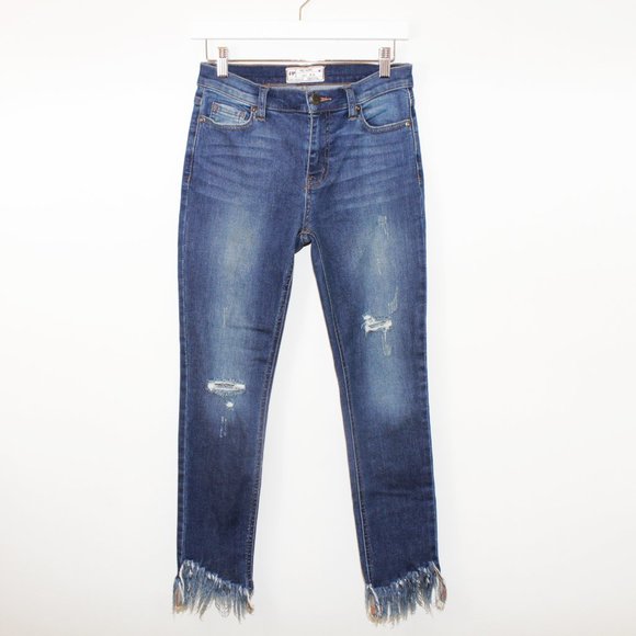 Free People Denim - New Free People Jeans Fringe Dark Denim Wash